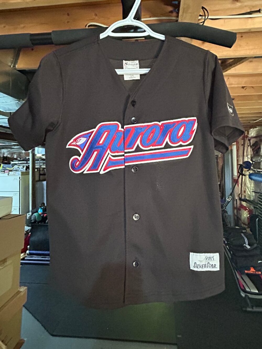 Vintage Aurora Jays Baseball Jersey – Youth Large